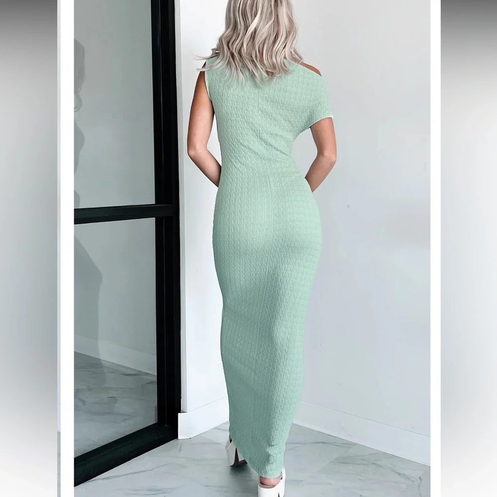 NWT Sage Off Shoulder Maxi Dress - Picture 3 of 6